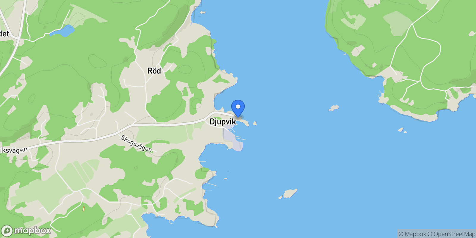 Map showing Djupviksvägen 90, Fagerfjäll, O 47198, Rönnäng, Västra Götaland County, Sweden.