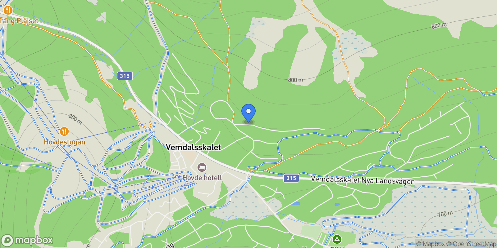 Map showing Vändstigen 5, Öckerö, O 475 45, Härjedalen NV, Jamtland County, Sweden.