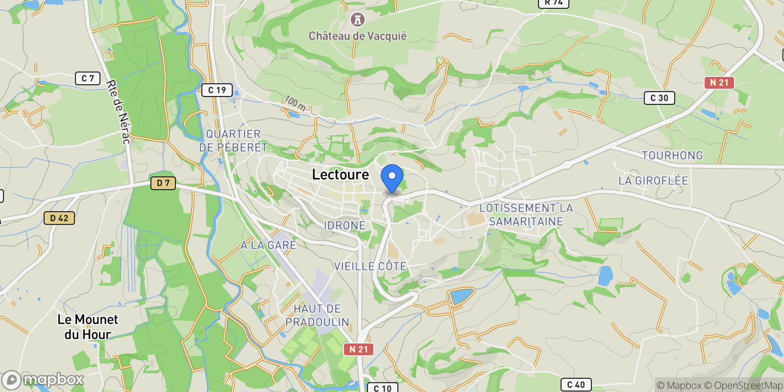 Map showing Lectoure, Lectoure, Lectoure, Occitanie, France.