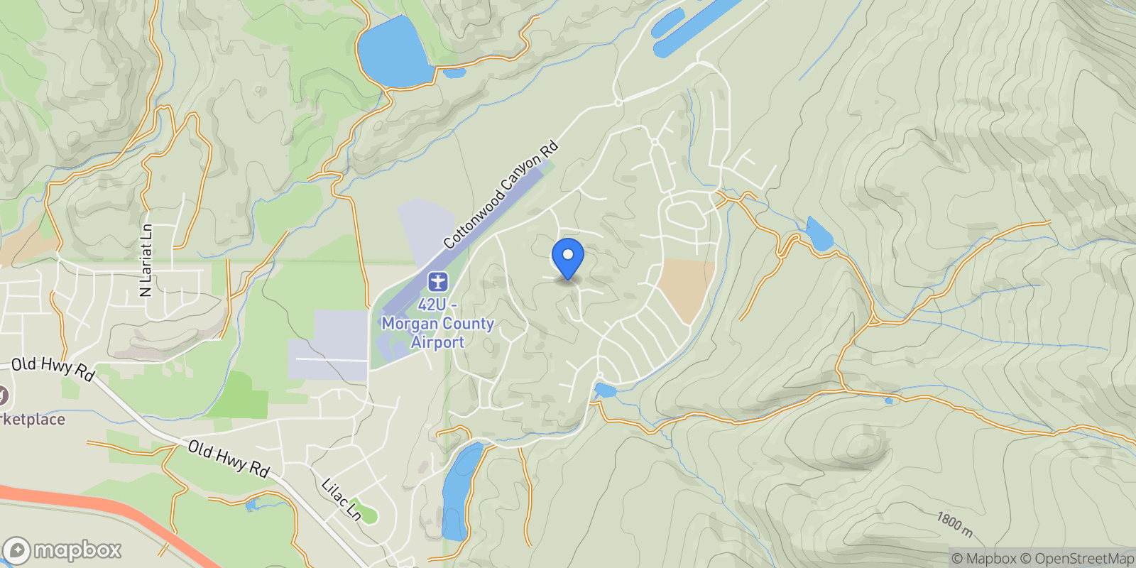 Map showing 6045 HIDDEN HILLS N, Morgan, Utah, United States.
