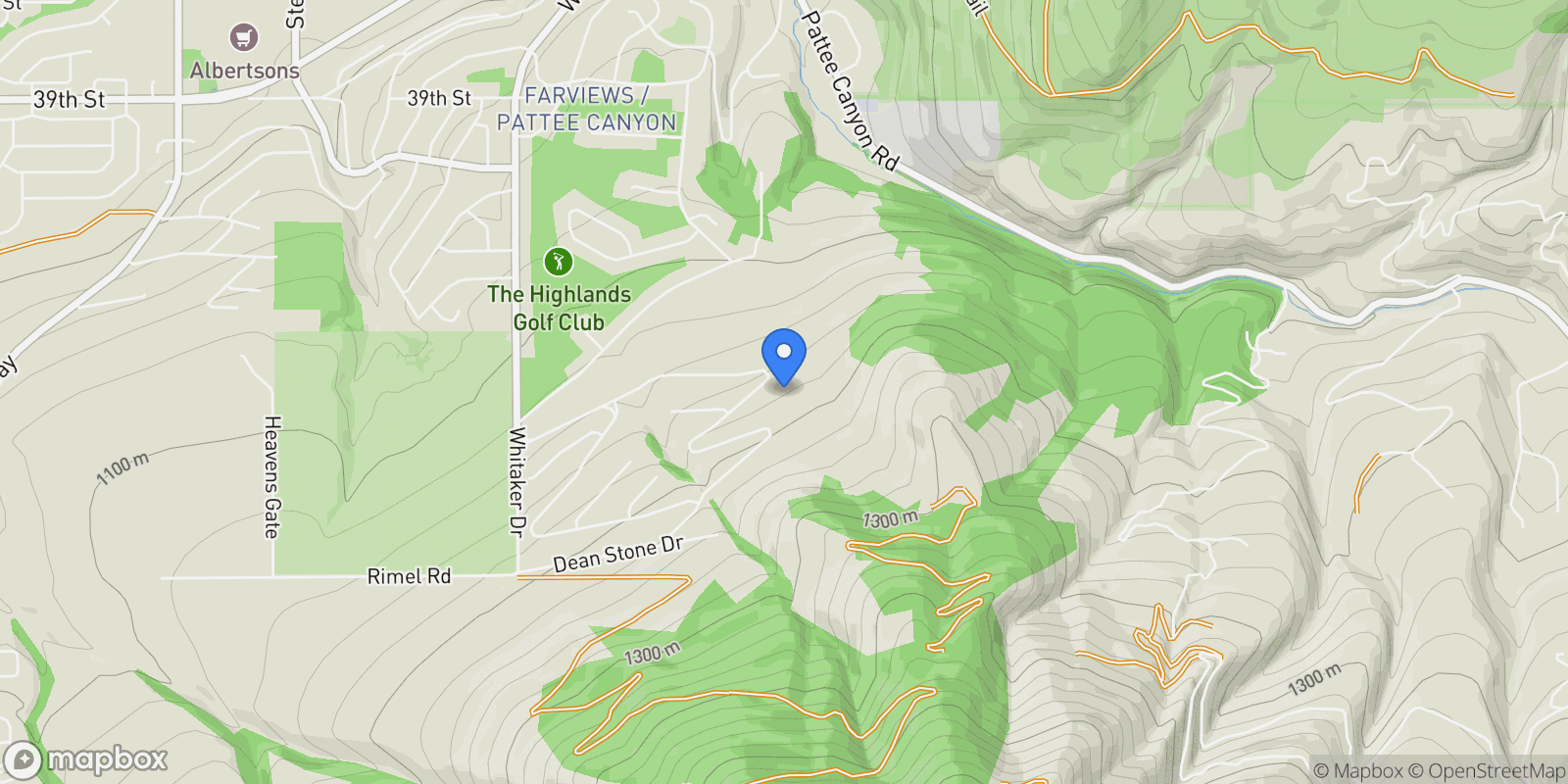 Map showing 1133 Pacific Drive, Missoula, Montana, United States.