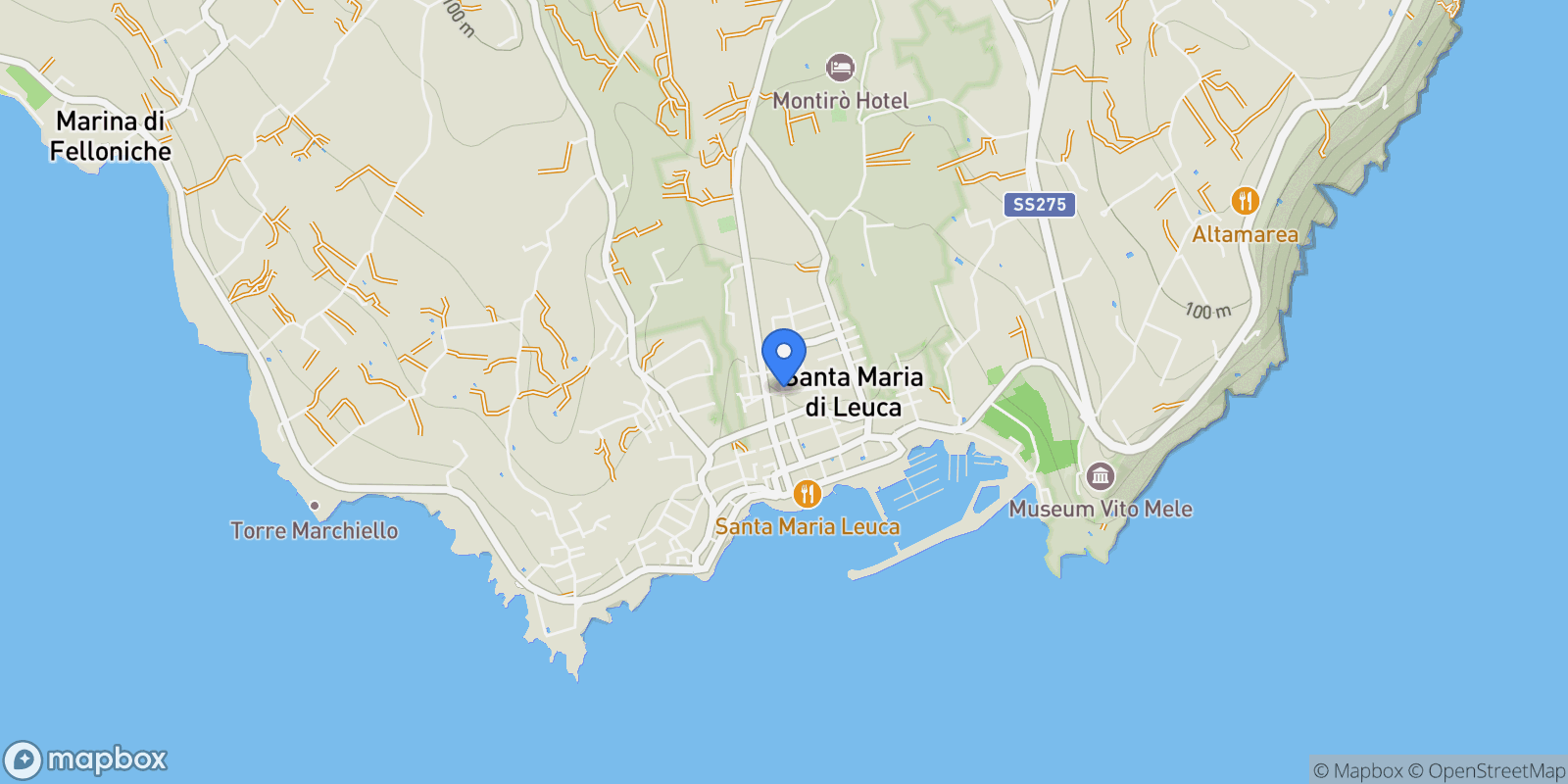 Map showing 73040 Santa Maria di Leuca LE, Italy, Santa Maria di Leuca, Apulia, Italy.