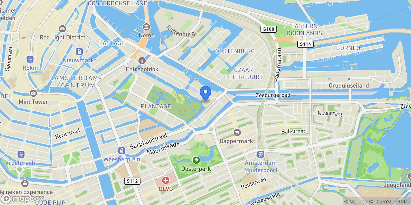 Map showing Entrepotdok 166, 1018 AD Amsterdam, Netherlands, Amsterdam, North Holland, Netherlands.
