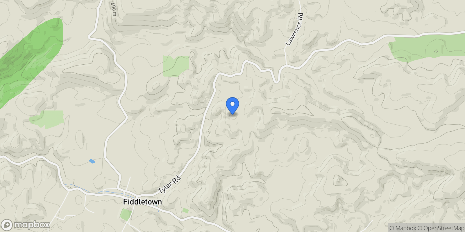 Map showing 15000 Tyler Road, Volcano, California, United States.