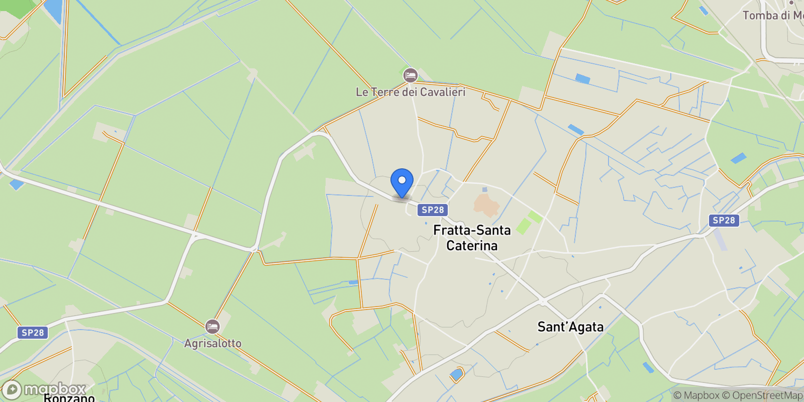 Map showing Cortona, Tuscany, Italy.
