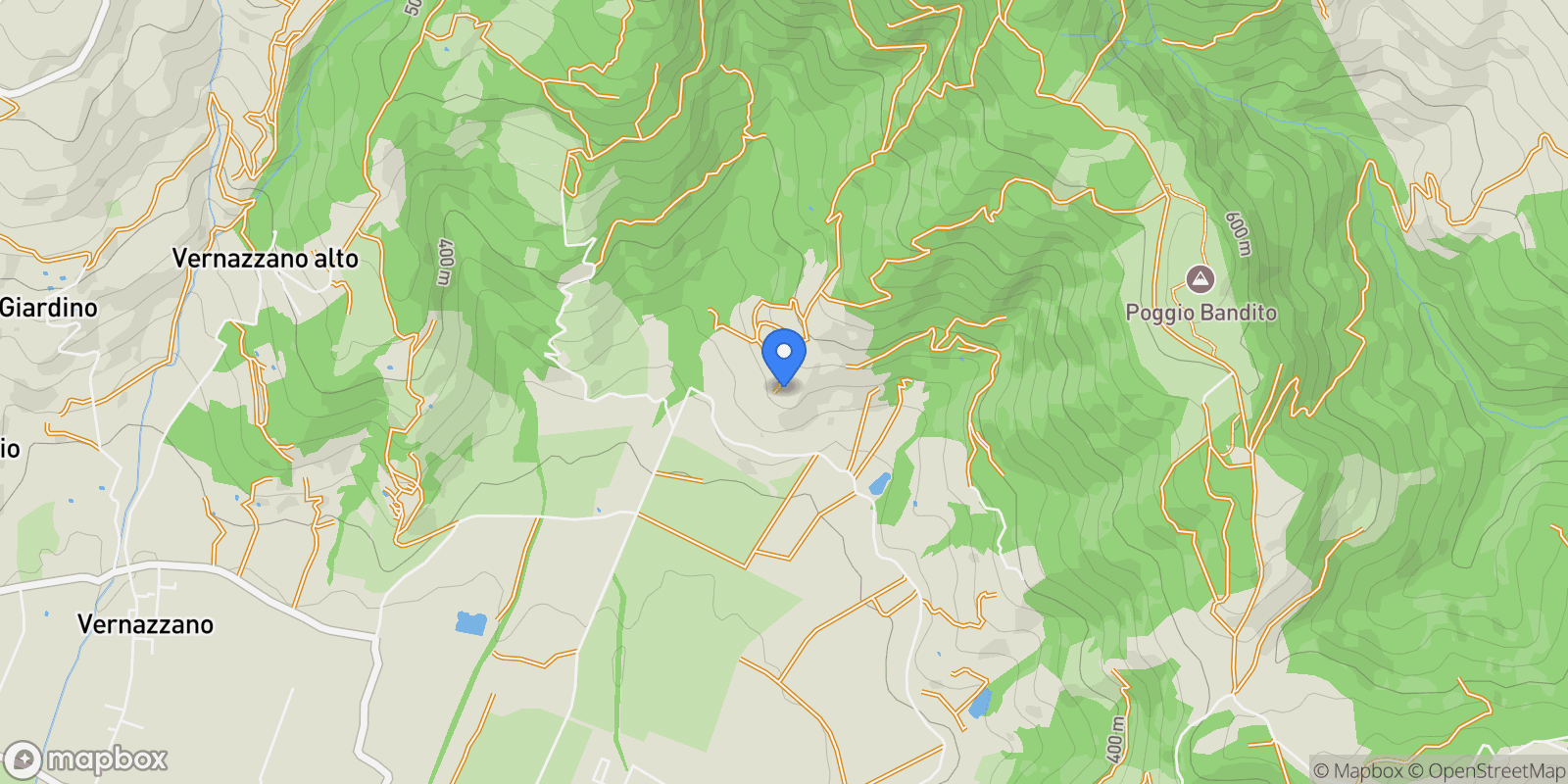 Map showing Umbria, Italy.