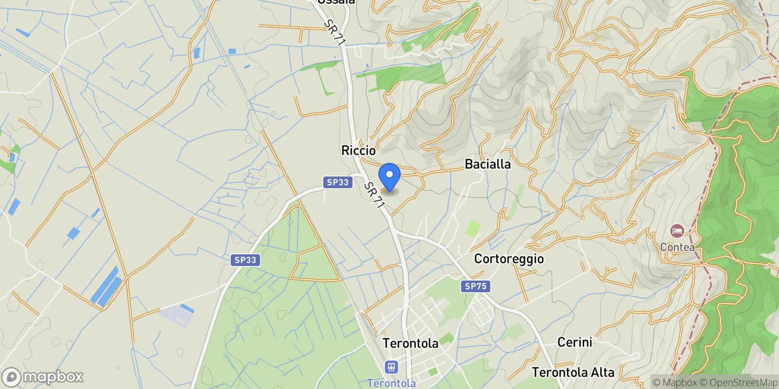 Map showing Riccio, Tuscany, Italy.
