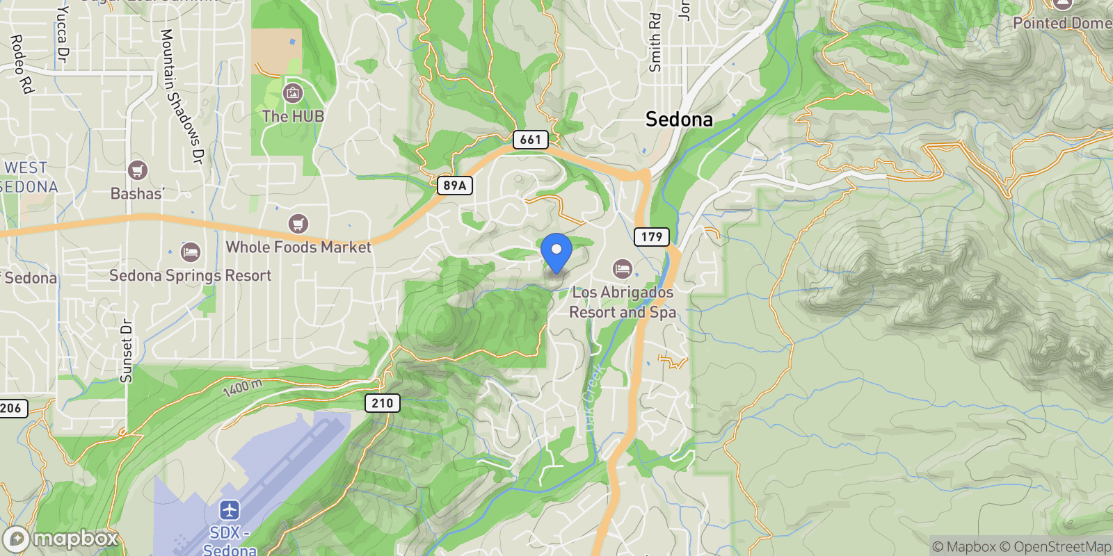 Map showing 463 BREWER Road, Sedona, Arizona, United States.