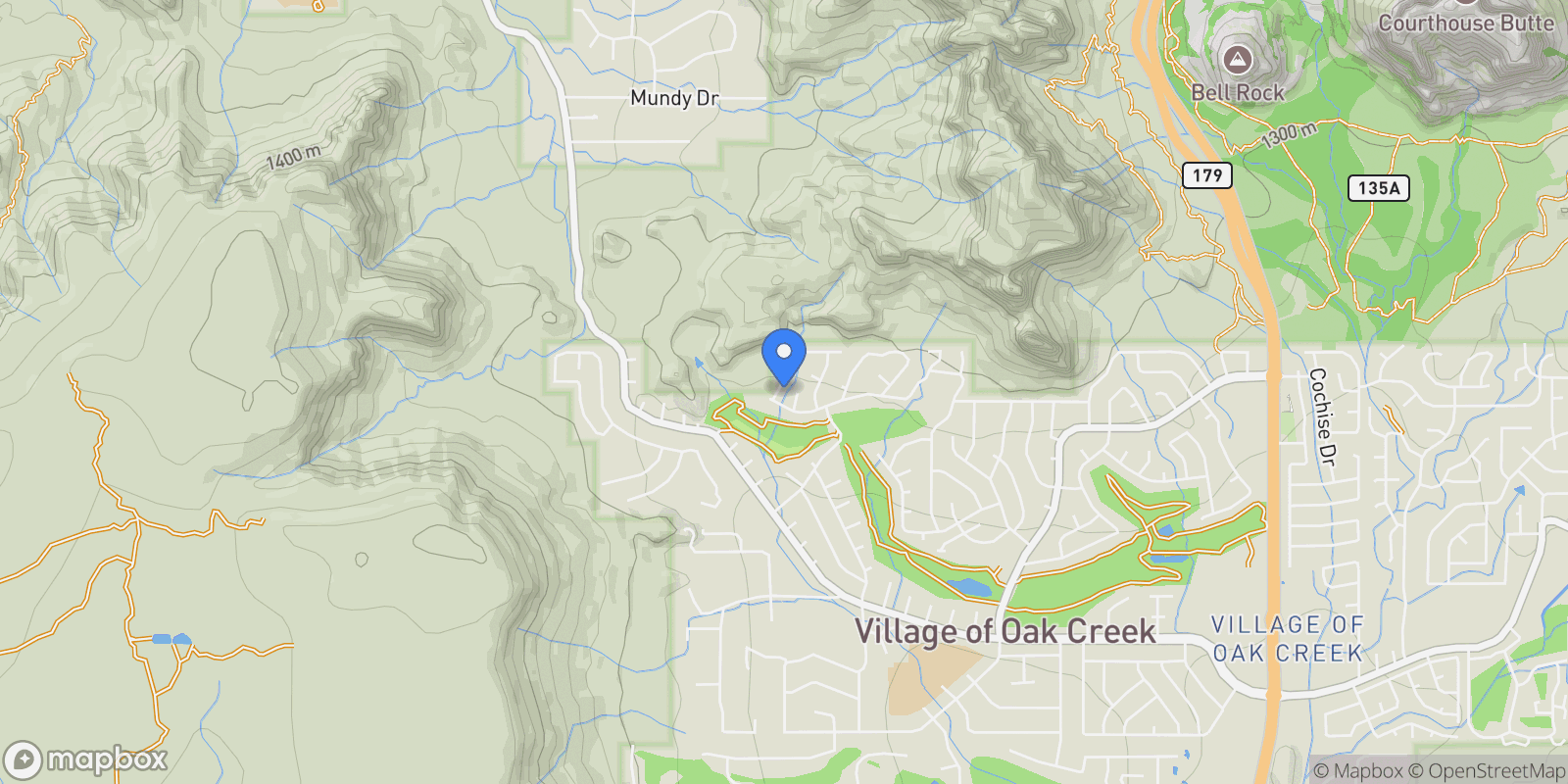 Map showing 30 BOX CANYON Road, Sedona, Arizona, United States.
