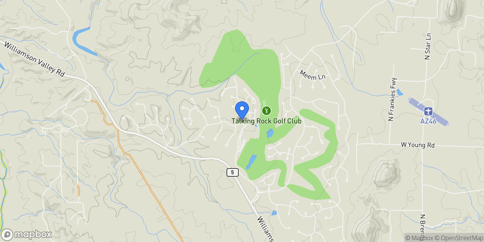 Map showing 11840 W Cooper Morgan Trail , Prescott, AZ 86305, Prescott, Arizona, United States.