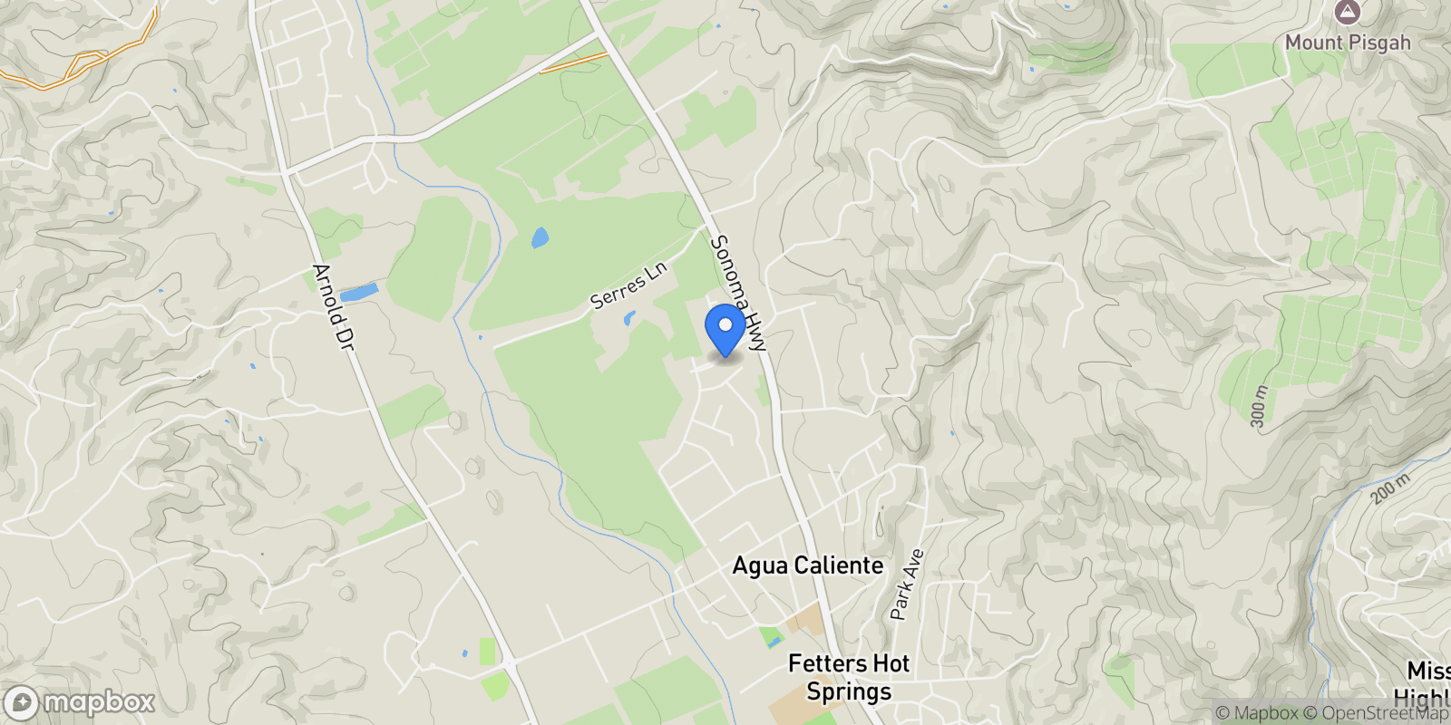 Map showing 150 El Portola Drive, Sonoma, California, United States.