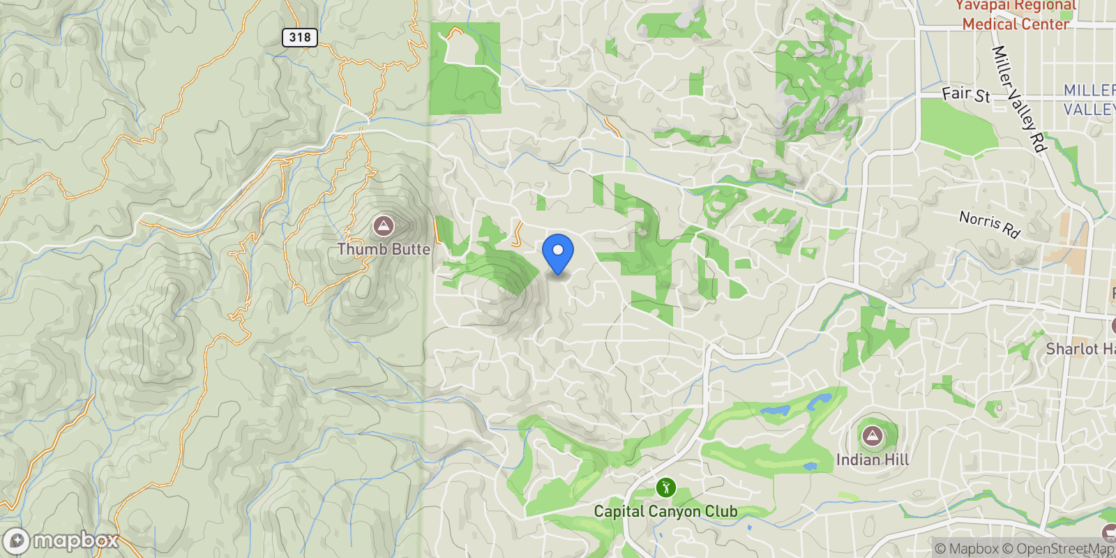 Map showing 2016 Rocky Dells Drive , Prescott, AZ 86303, Prescott, Arizona, United States.