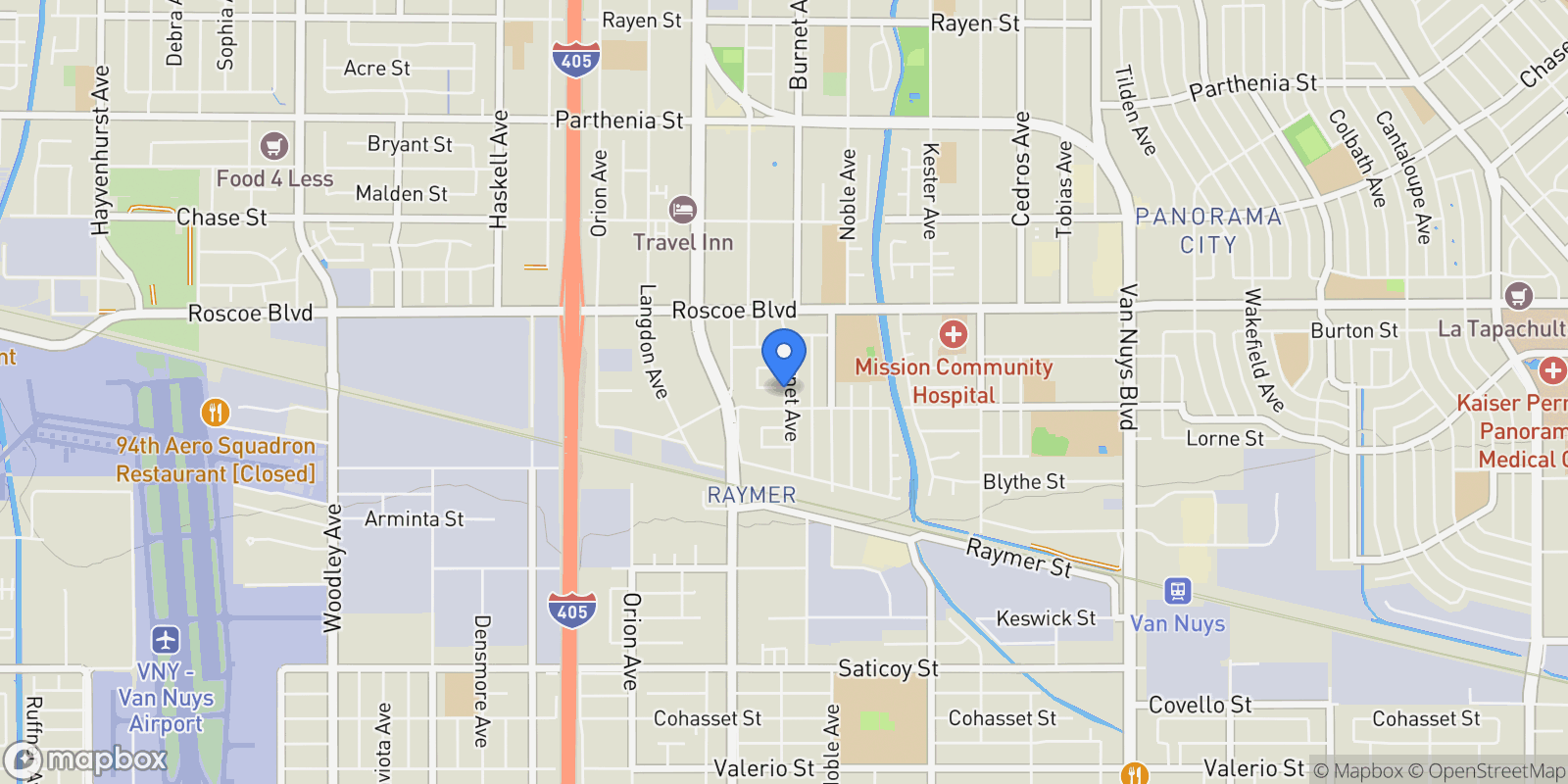 Map showing 15219 Willard, Los Angeles, California, United States.