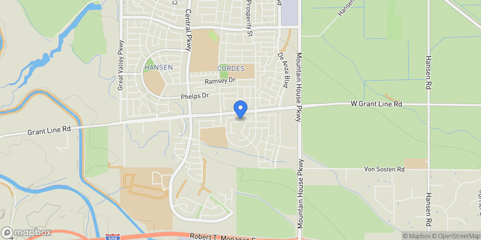 Map showing 339 E Bobby Glen, Mountain House, California, United States.