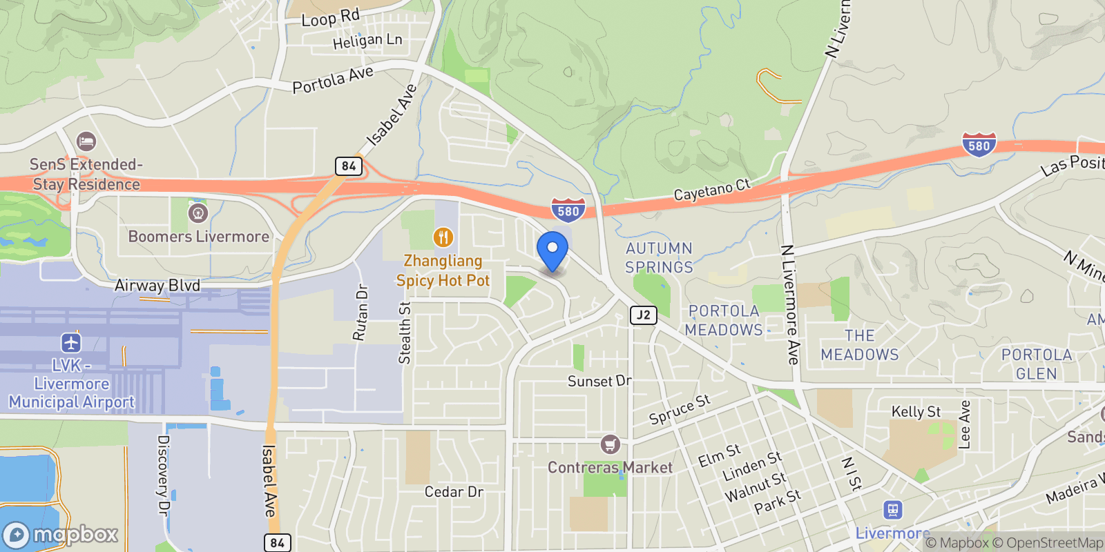 Map showing 848 Del Norte Drive, Livermore, California, United States.
