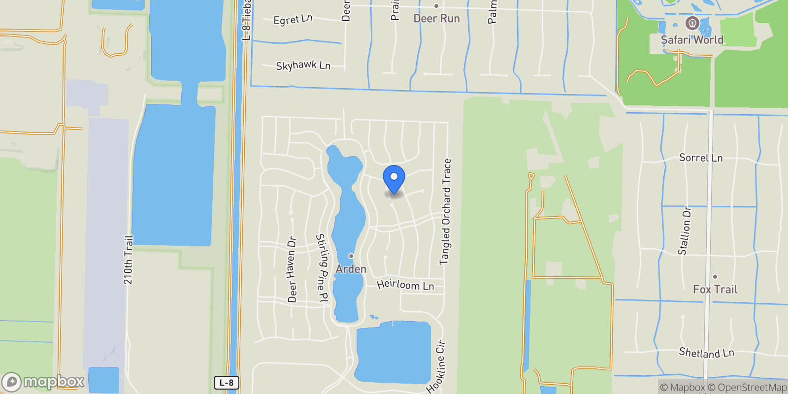 Map showing 1402 Thistle Place, Loxahatchee, FL 33470, Wellington, Florida, United States.