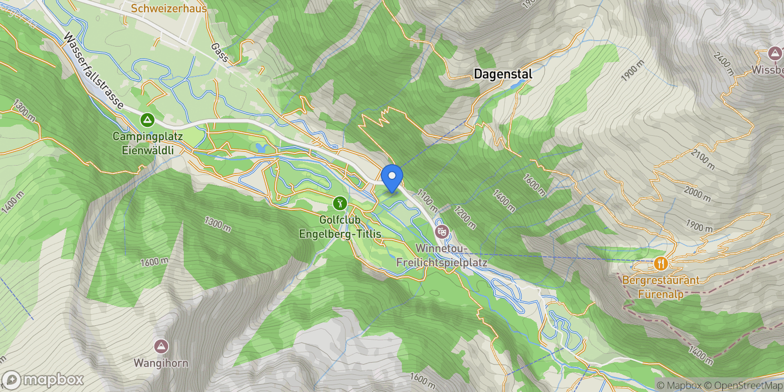 Map showing Obwalden, Engelberg, Obwalden, Switzerland.