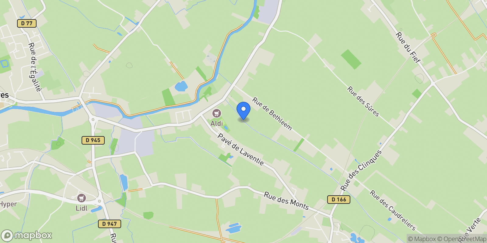 Map showing La Gorgue, Hauts-de-France, France.