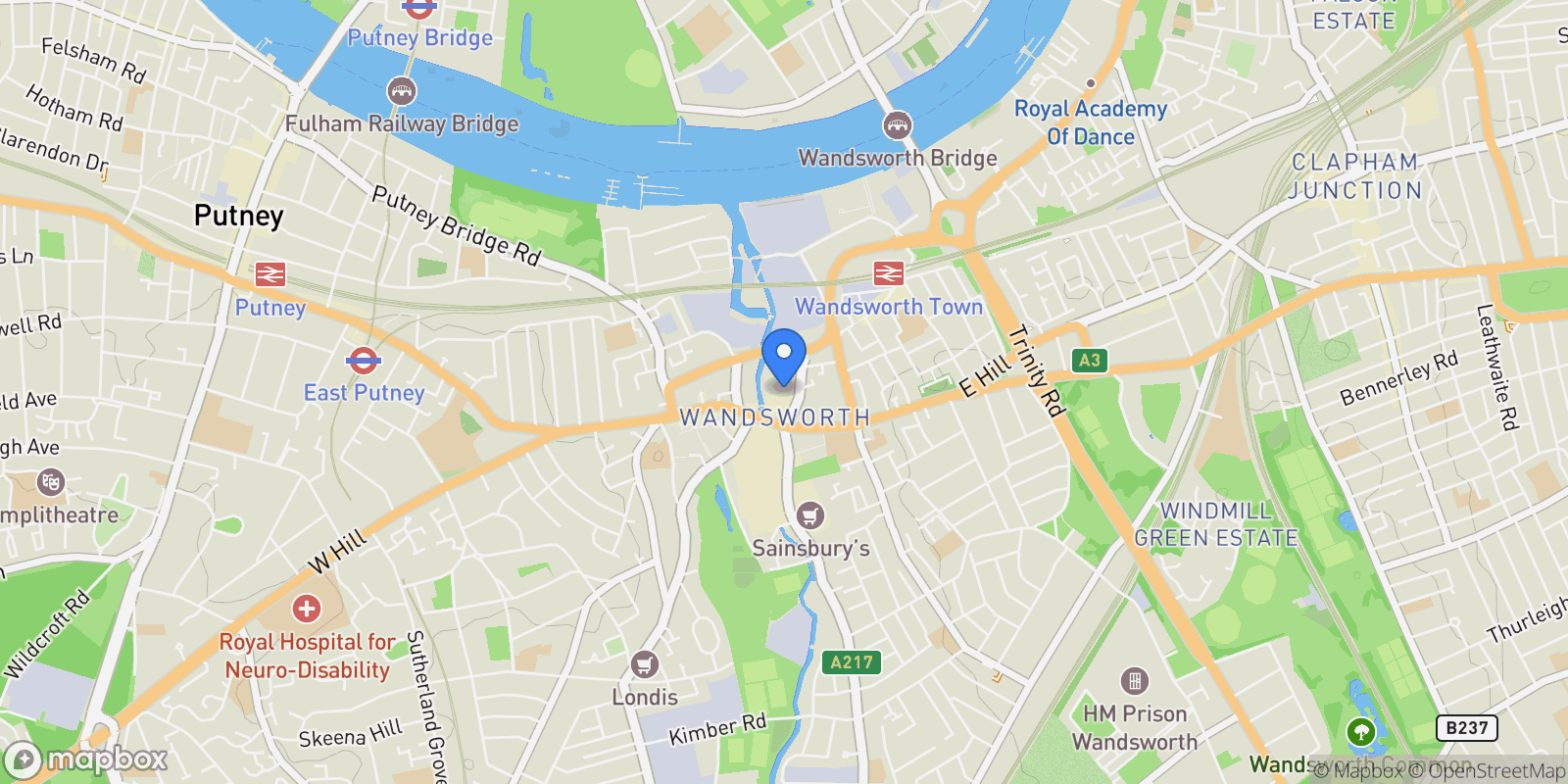 Map showing Dray House, London, England, United Kingdom.
