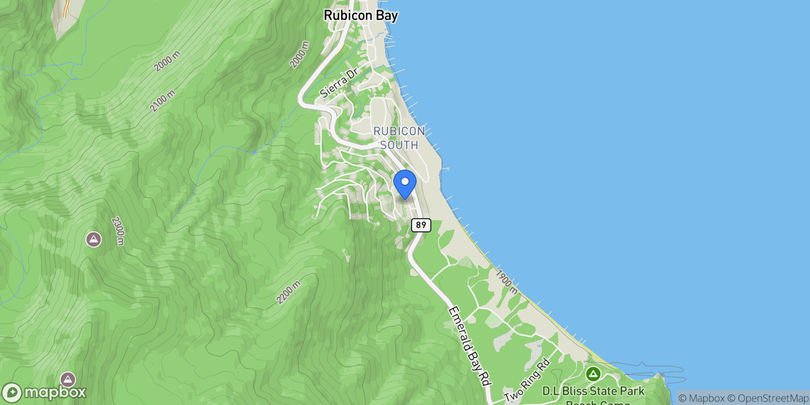 Map showing 9140 Scenic Drive, South Lake Tahoe, California, United States.