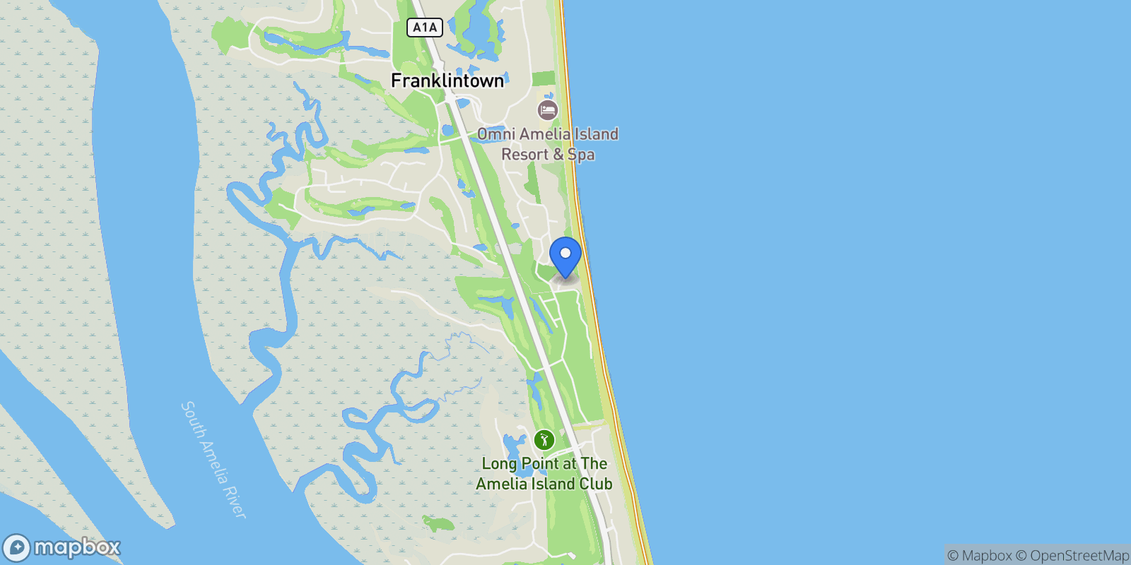 Map showing 1424 Beach Walker Road # 1424, Fernandina Beach, FL, USA, Fernandina Beach, Florida, United States.