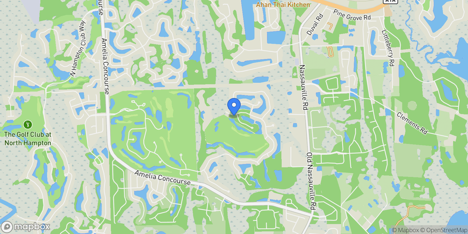 Map showing 95525 WILD CHERRY Drive, Fernandina Beach, FL, 32034, USA, Fernandina Beach, Florida, United States.