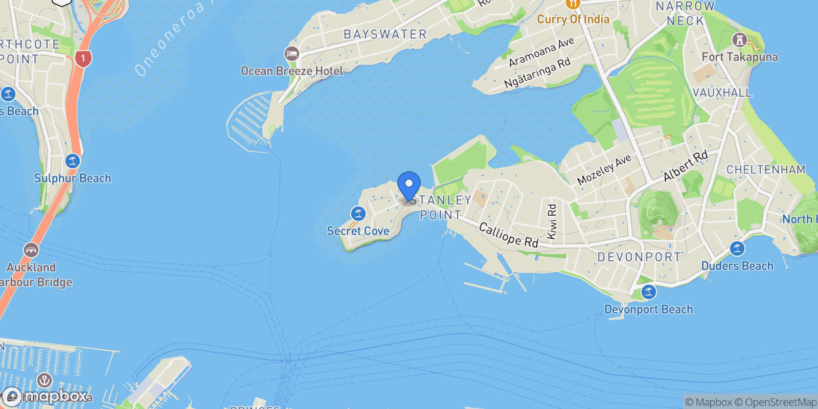 Map showing 21 Stanley Point Road Devonport, Auckland, N 0624, Auckland, Auckland, New Zealand.