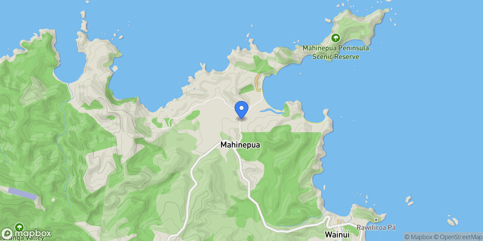 Map showing 42F Mahinepua Road, Kaeo, NTL, Kaeo, Northland, New Zealand.