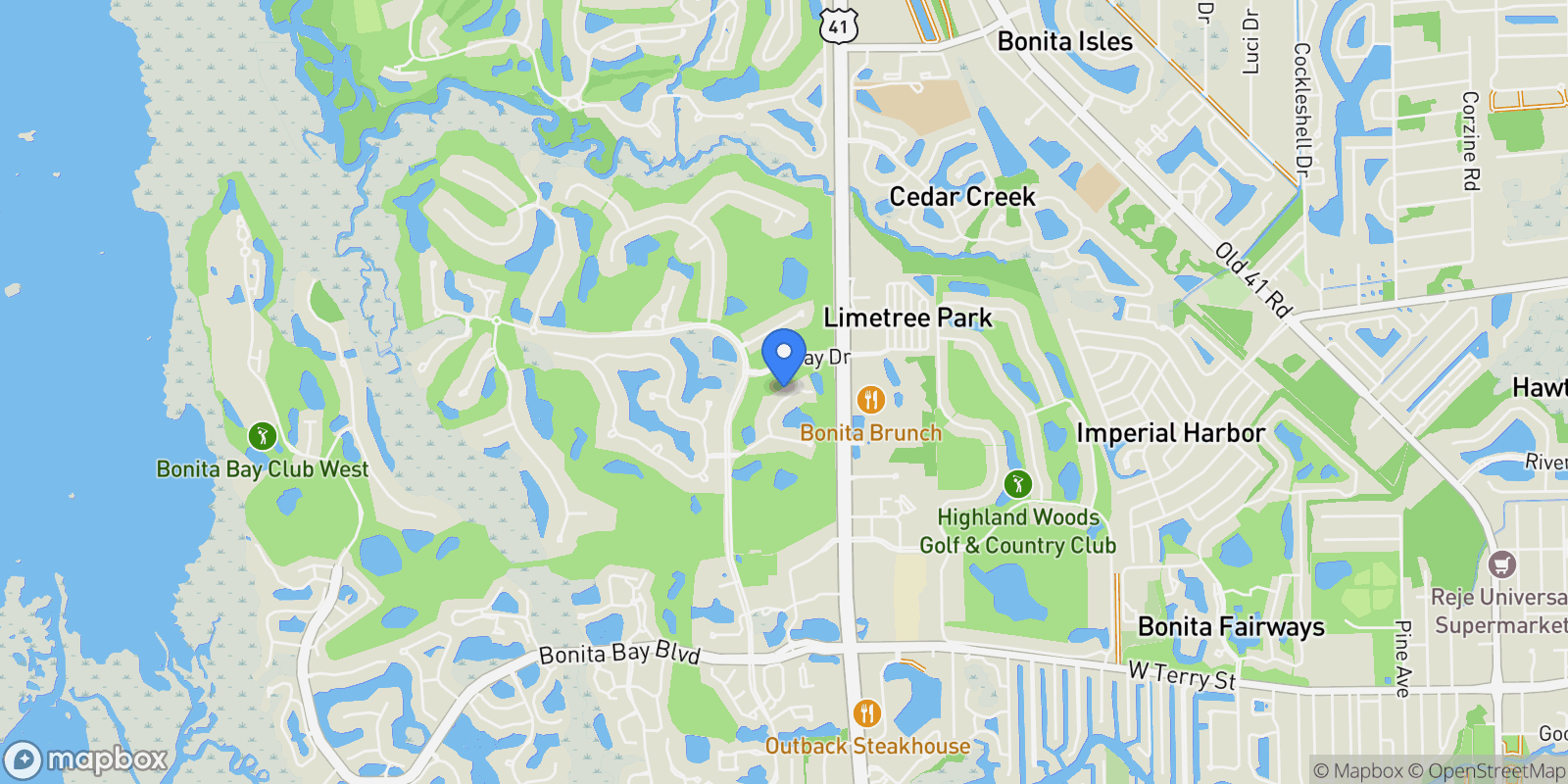 Map showing 26260 Devonshire CT #201, Bonita Springs, Florida, United States.
