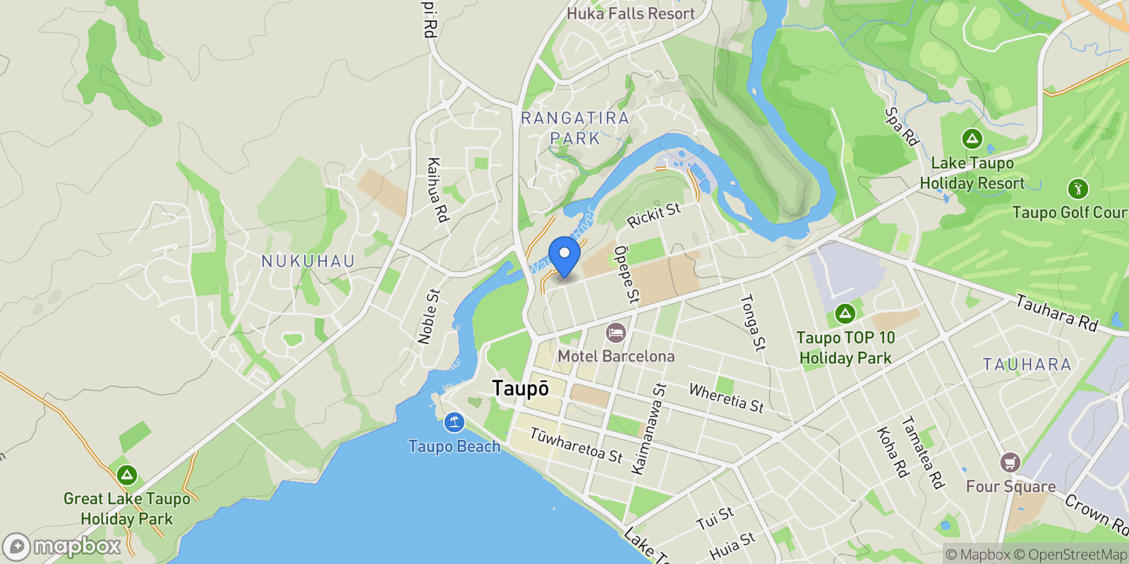 Map showing 12 Oakdale Drive Kinloch, Taupo, WKO, Taupo, Waikato, New Zealand.