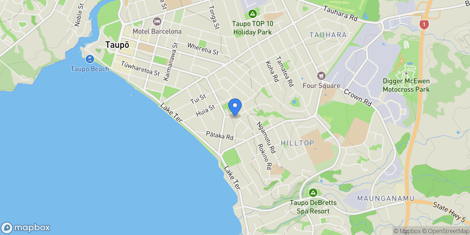 Map showing 15 Henry Hill Road, Taupo, WKO 3330, Taupo, Waikato, New Zealand.