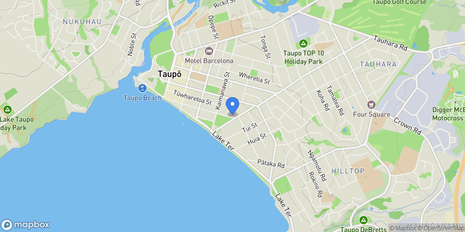Map showing 2/134 Roberts Street, Taupo, WKO, Taupo, Waikato, New Zealand.