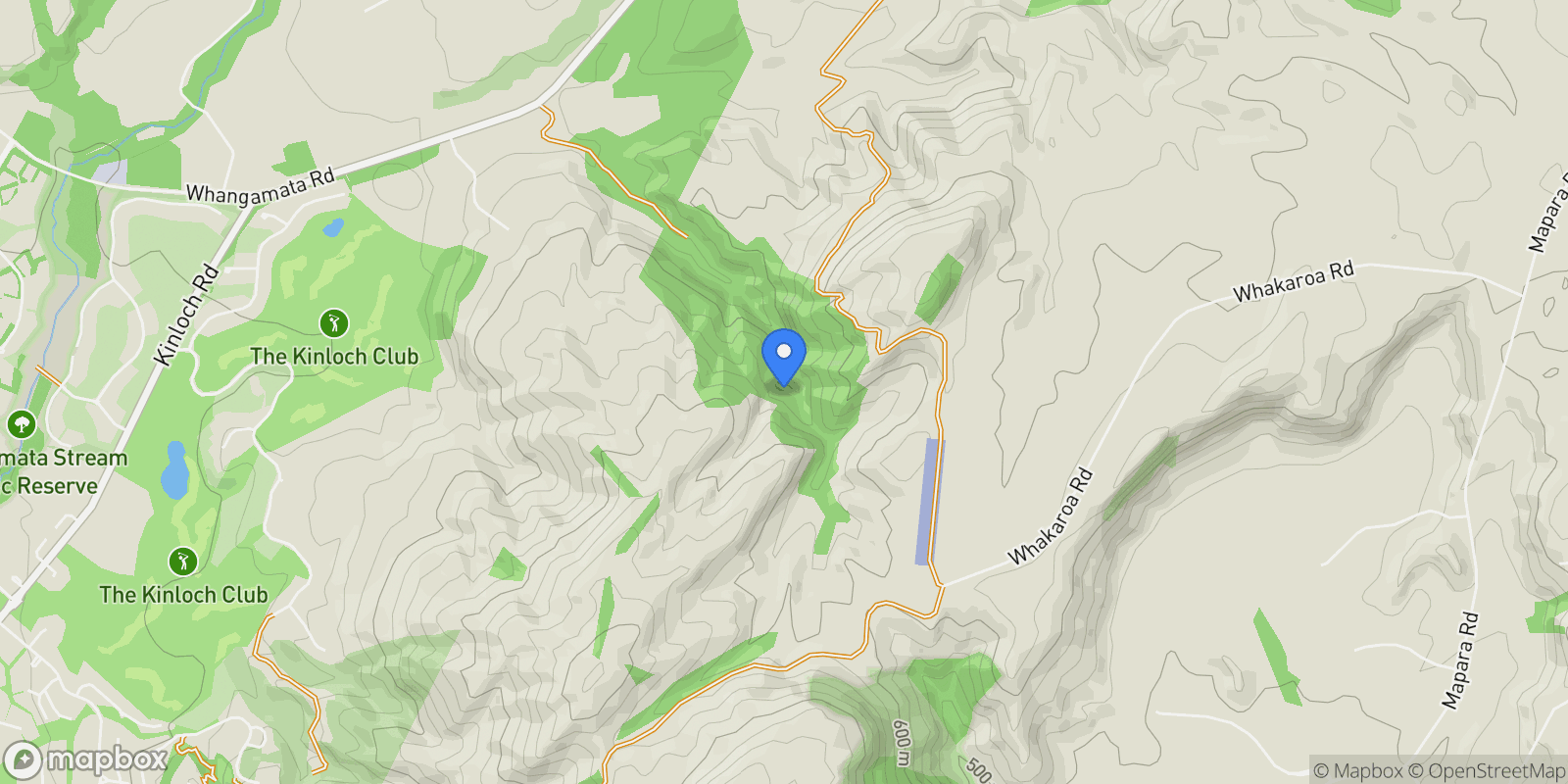 Map showing Waterview Kinloch Whangamata Road, Taupo, WKO, Kinloch, Waikato, New Zealand.