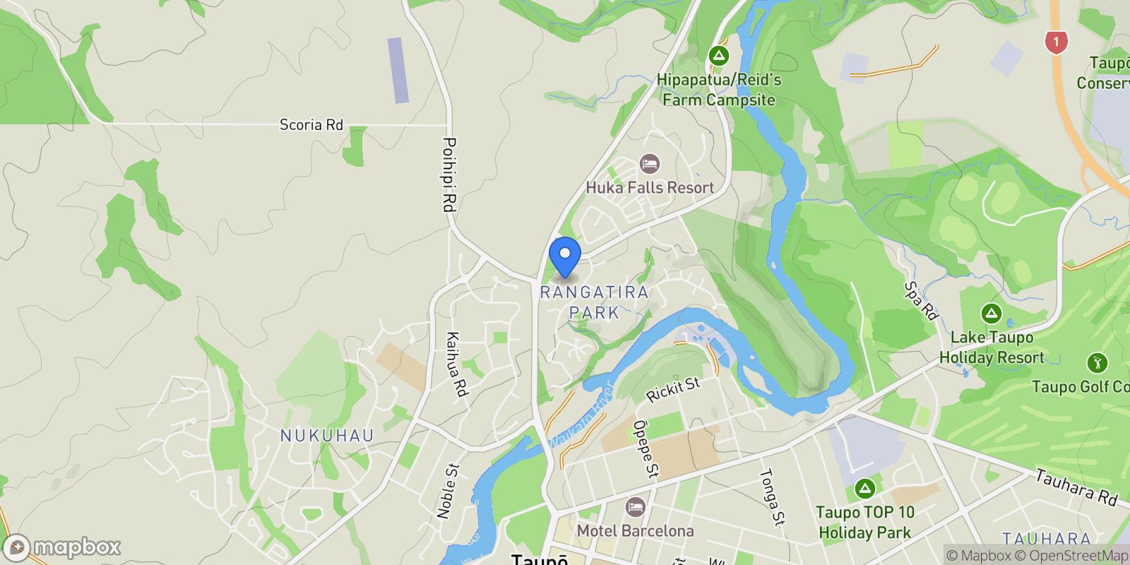 Map showing 41 Lakeridge Drive Rangatira Park, Taupo, WKO, Taupo, Waikato, New Zealand.