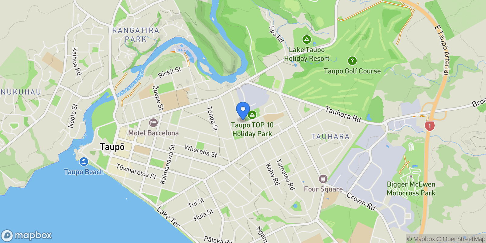 Map showing 5/10 Rangatira Street, Taupo, WKO 3330, Taupo, Waikato, New Zealand.