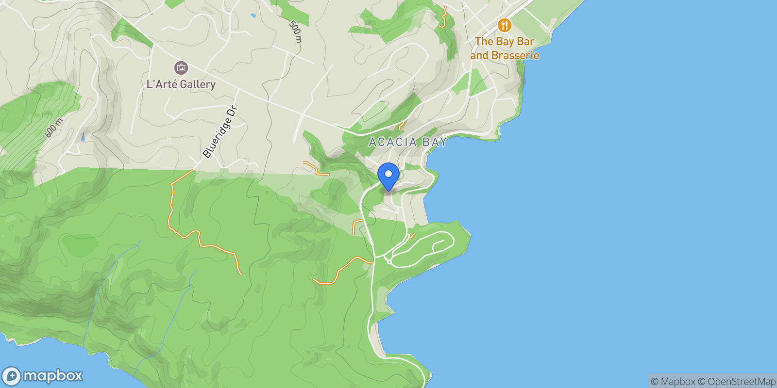 Map showing 19 Te Urunga Place Acacia Bay, Taupo, WKO, Taupo, Waikato, New Zealand.