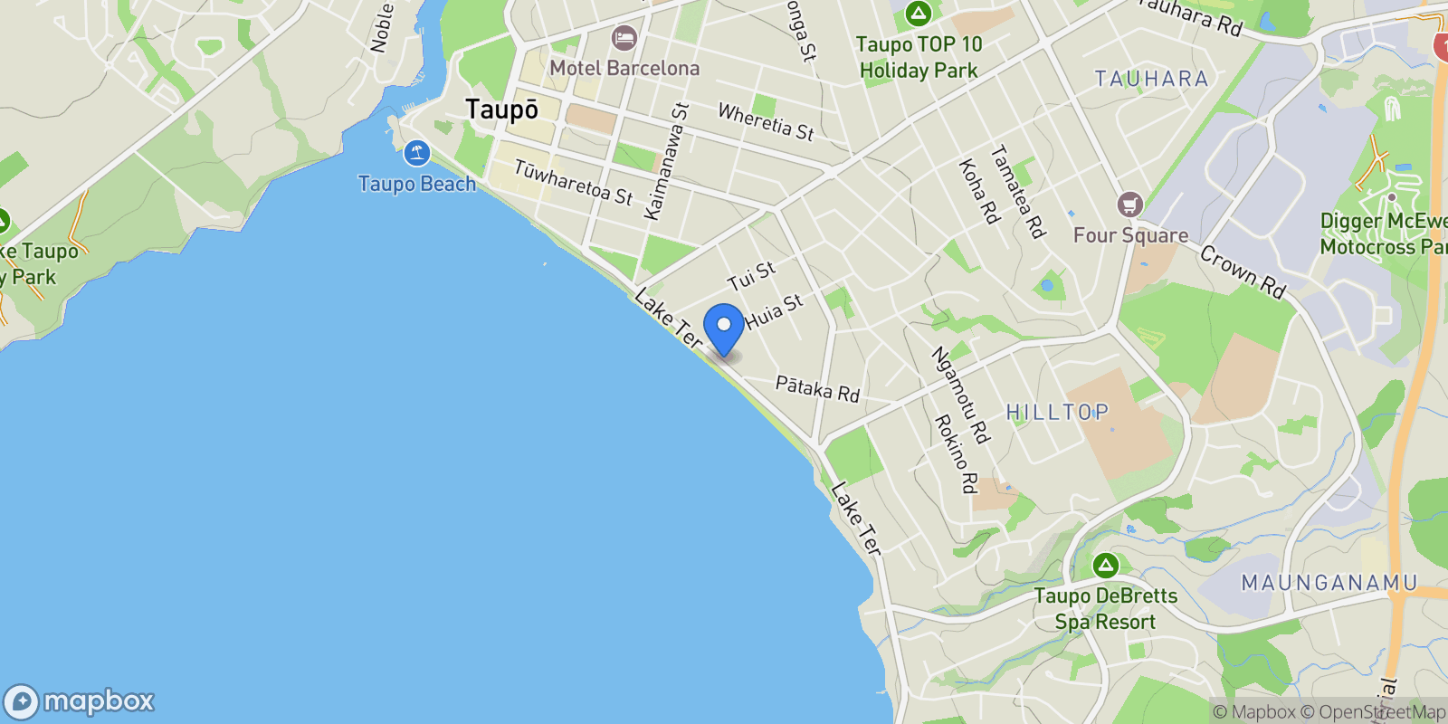Map showing 9/110 Lake Terrace, Taupo, WKO, Taupo, Waikato, New Zealand.