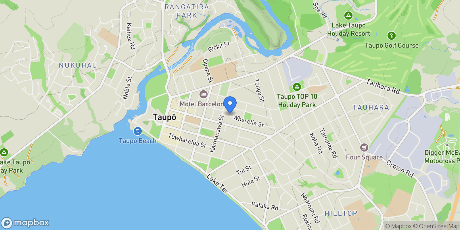 Map showing 7/6 Wheretia Street, Taupo, WKO 3330, Taupo, Waikato, New Zealand.