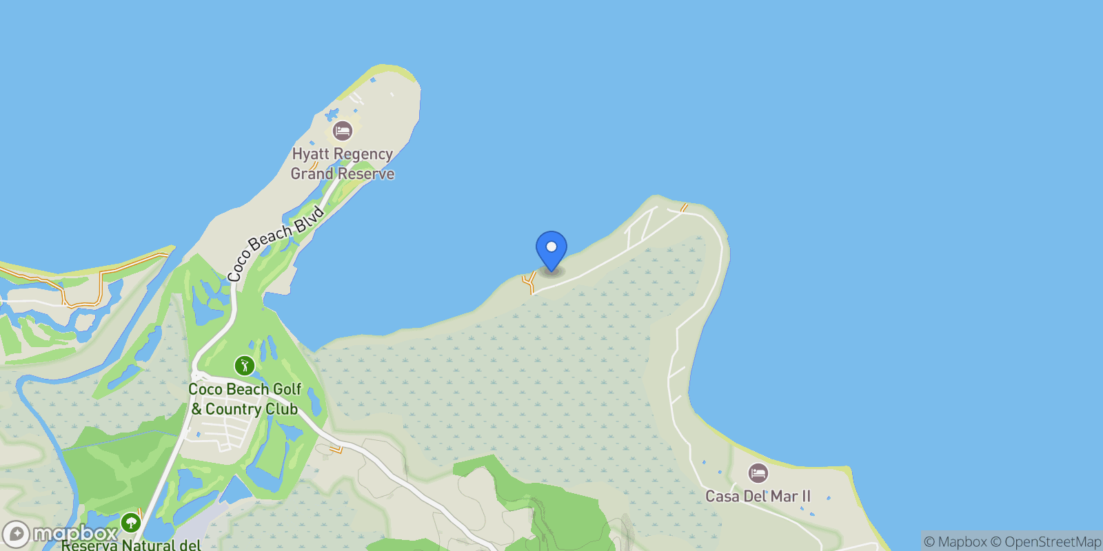Map showing Rio Grande CALLE 7, Zarzal, Río Grande, Puerto Rico.