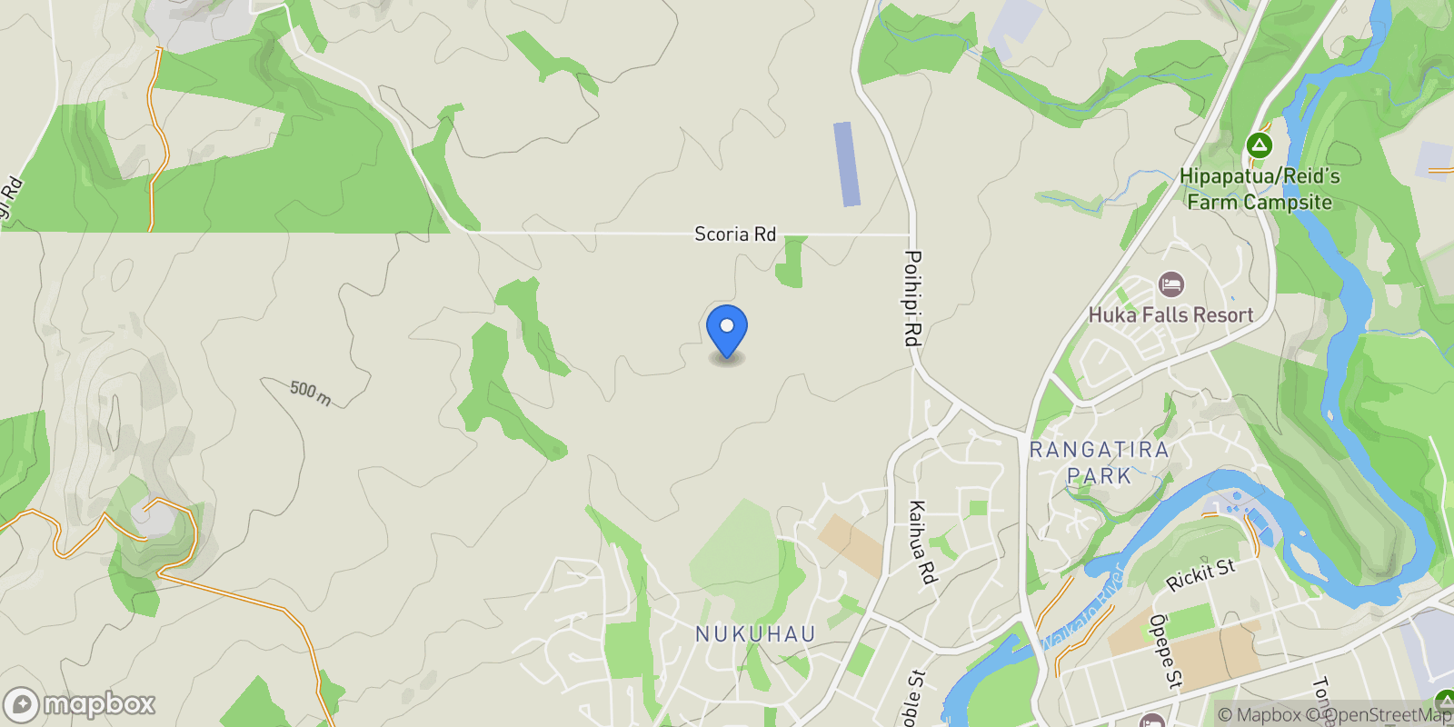 Map showing 25 Walnut Lane Nukuhau, Taupo, WKO, Taupo, Waikato, New Zealand.