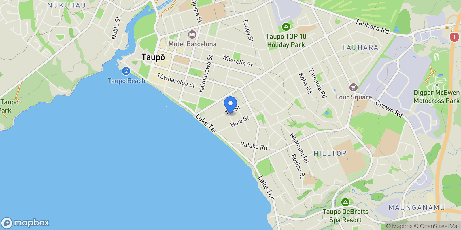 Map showing 2/20 Kaka Street, Taupo, WKO, Taupo, Waikato, New Zealand.