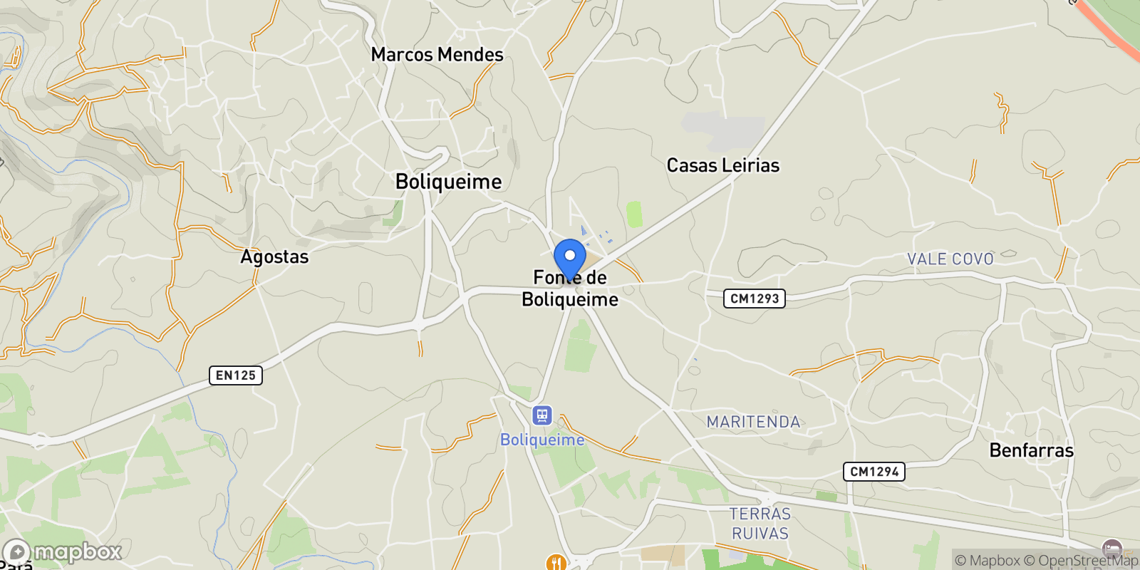 Map showing 8100 Boliqueime, Portugal, Boliqueime, Algarve, Portugal.