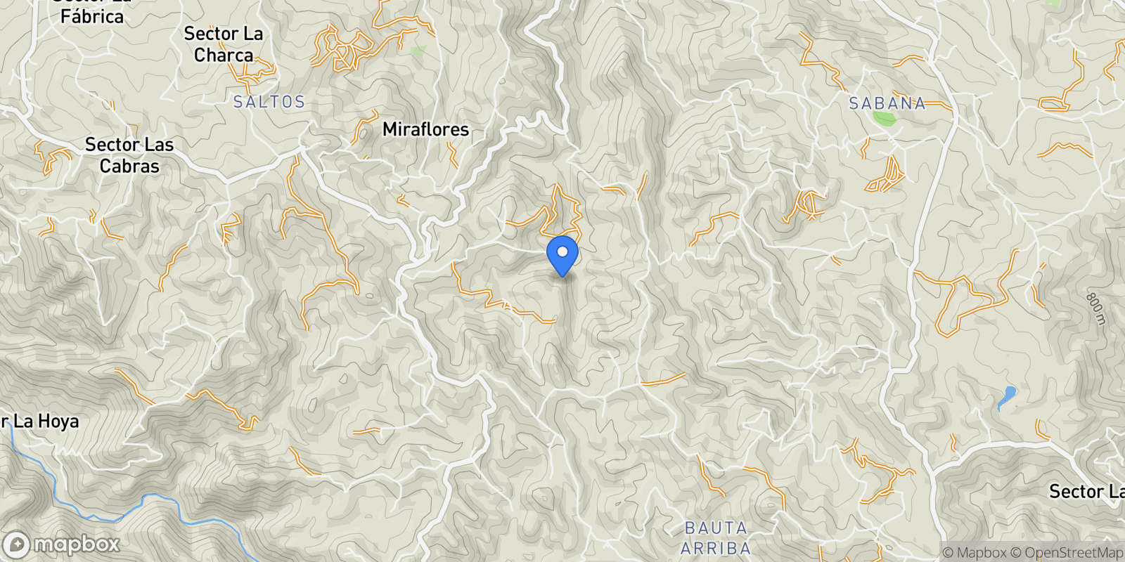 Map showing Orocovis CARR 155 Km.Hm 22.2, Orocovis, Orocovis, Puerto Rico.