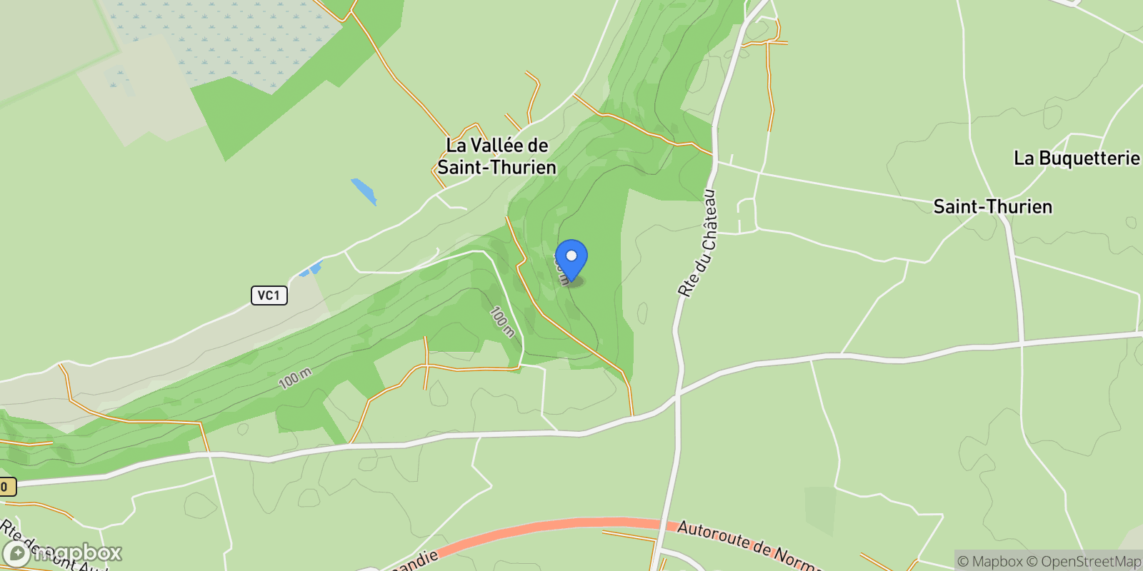 Map showing Le Perrey, Normandy, France.