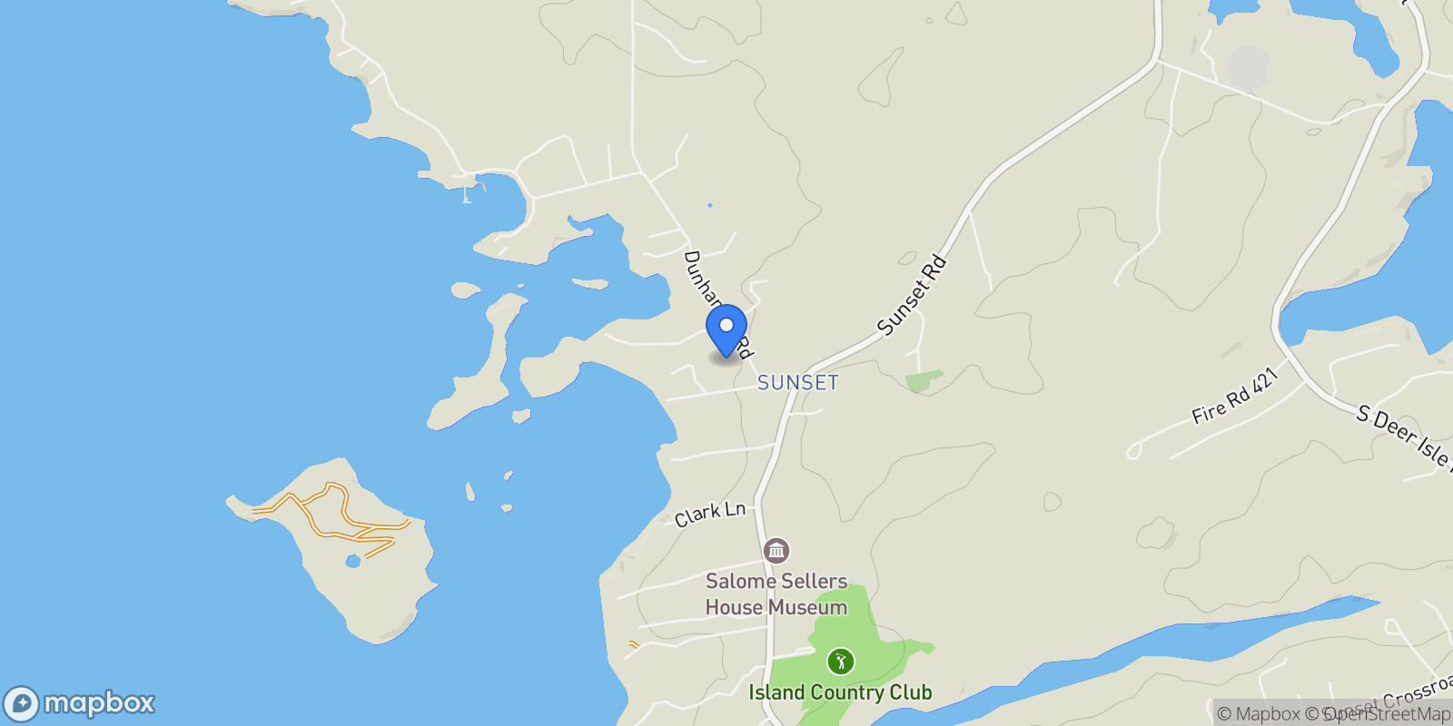 Map showing 15 Southwest Harbor Road, Deer Isle, ME 04627, Deer Isle, Maine, United States.