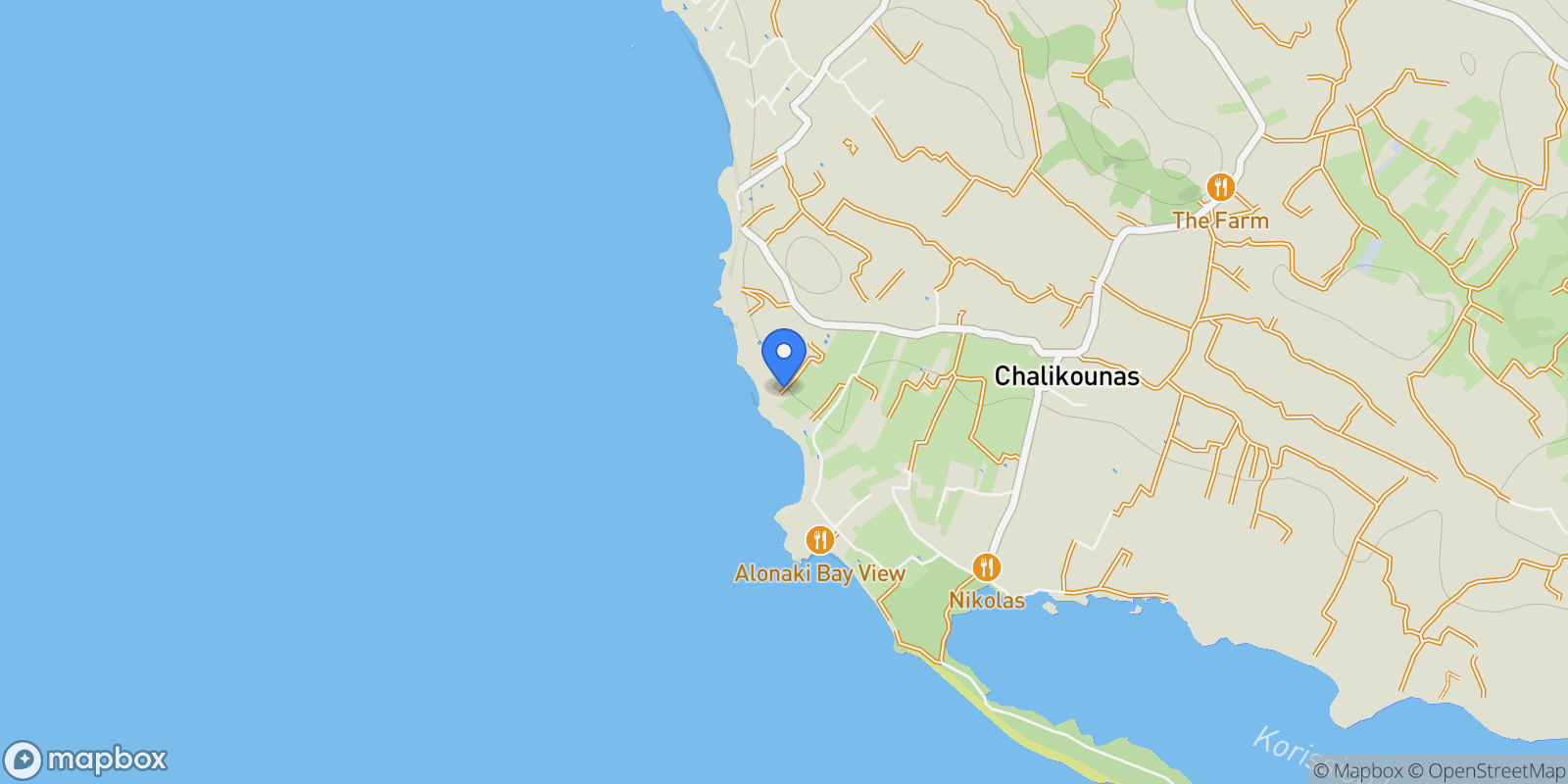 Map showing Meliteieis, Peloponnese, Western Greece and the Ionian, Greece.