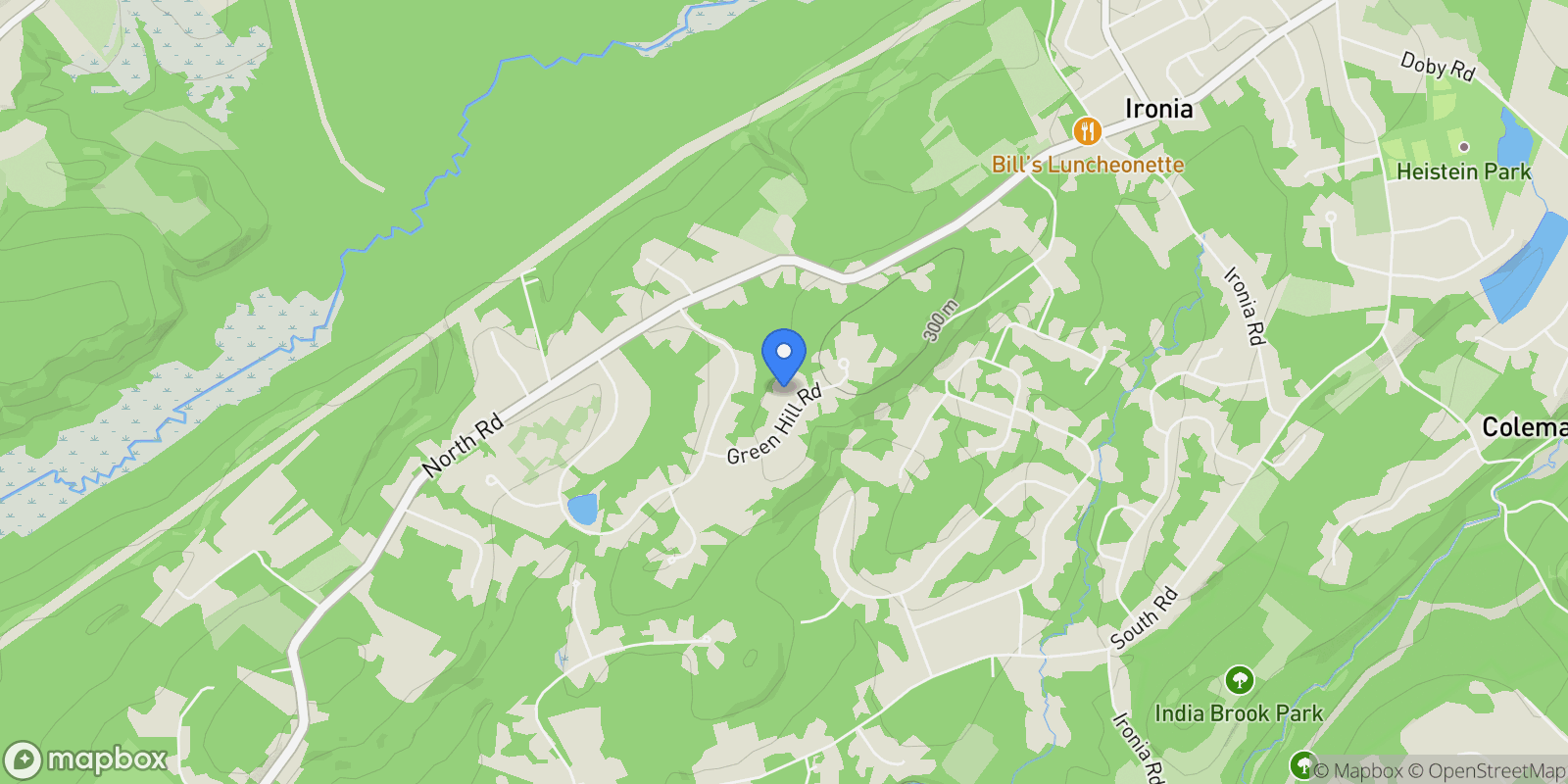 Map showing 9 Green Hill Road , Chester Township, NJ 07930, Chester, New Jersey, United States.