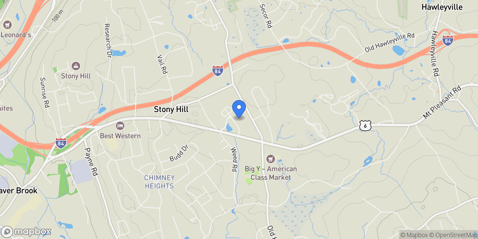 Map showing 510 Copper Square Drive, Bethel, Connecticut, United States.