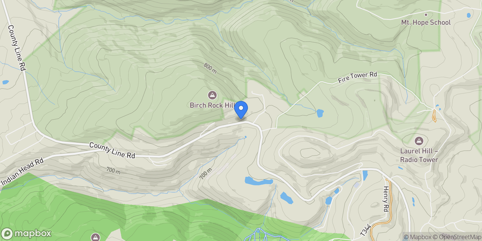 Map showing 2240 County Line Road, Champion, PA 15622, Champion, Pennsylvania, United States.