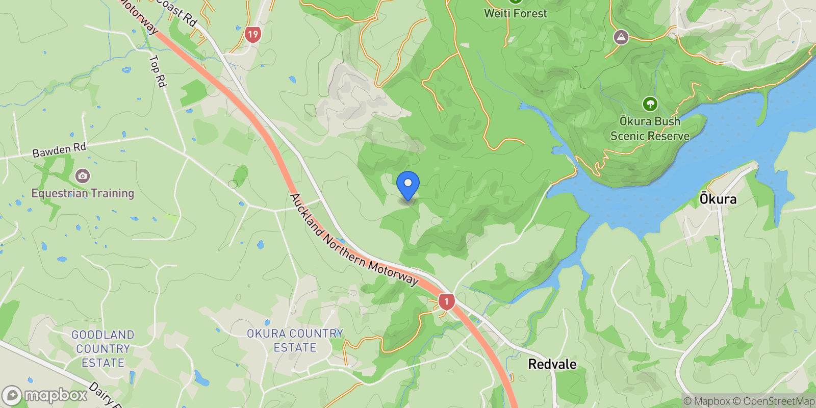 Map showing 1479 East Coast Road Redvale Dary Flat, Auckland, 0794, Auckland, Auckland, New Zealand.